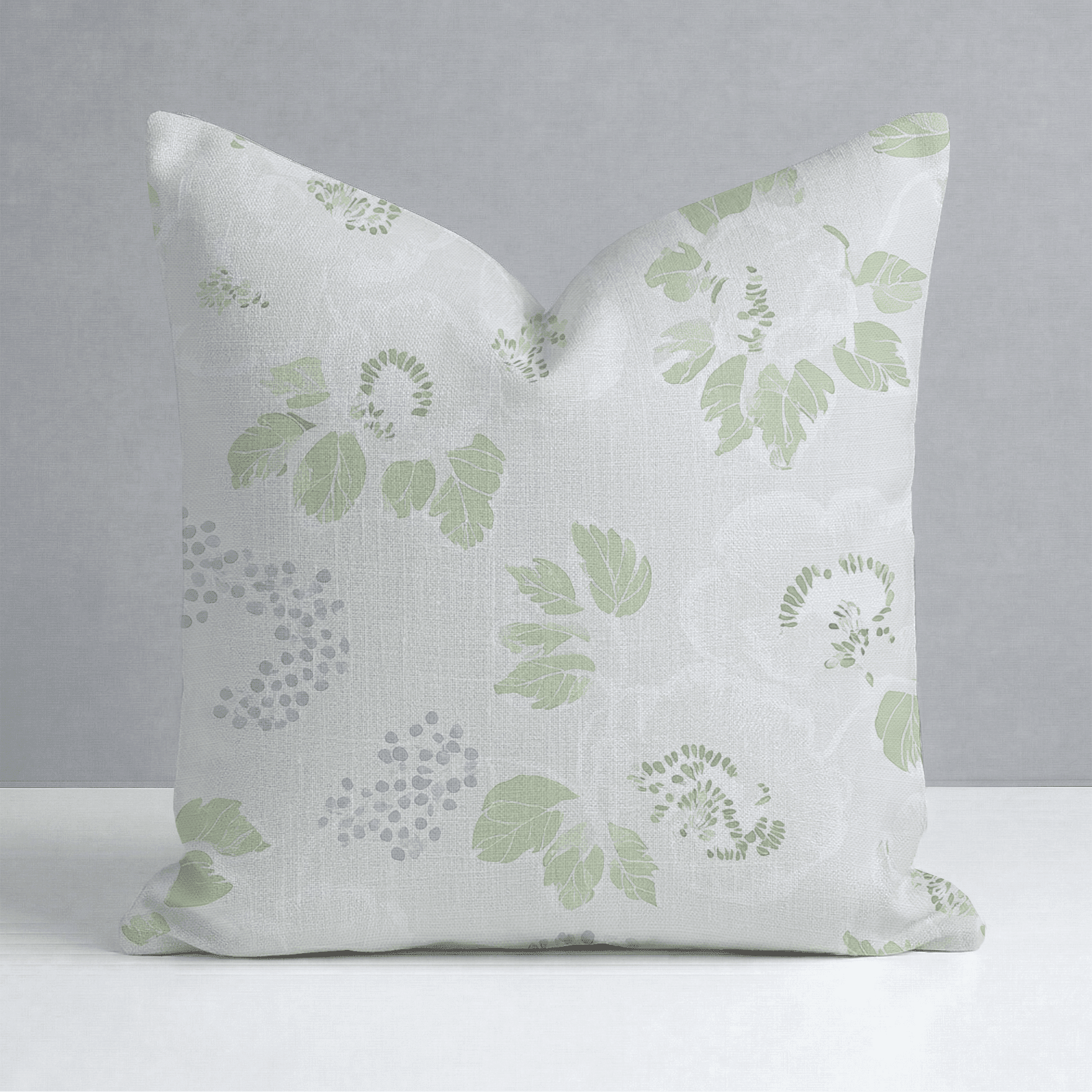 Pistachio Petals Throw Pillow - Benton Lane Home - Lemon Park