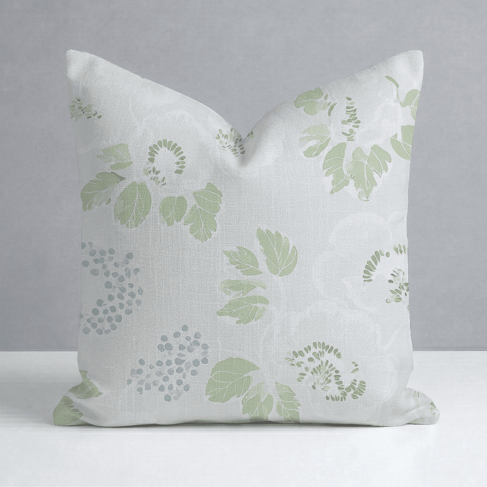 Pistachio Petals Throw Pillow - Benton Lane Home - Lemon Park