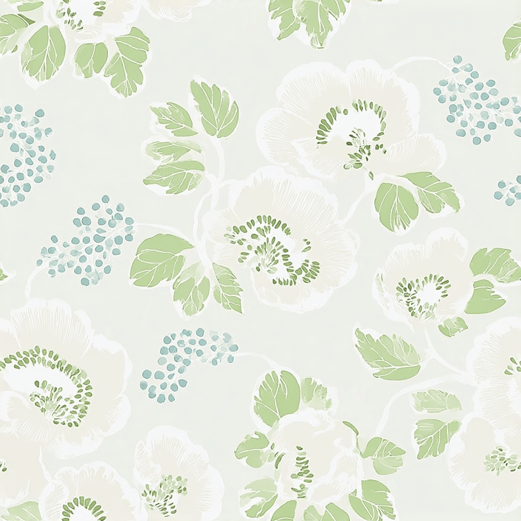 Pistachio Petals Wallpaper - Lemon Park
