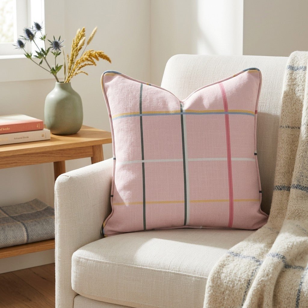 Plaid About You Throw Pillow - Benton Lane Home - Lemon Park