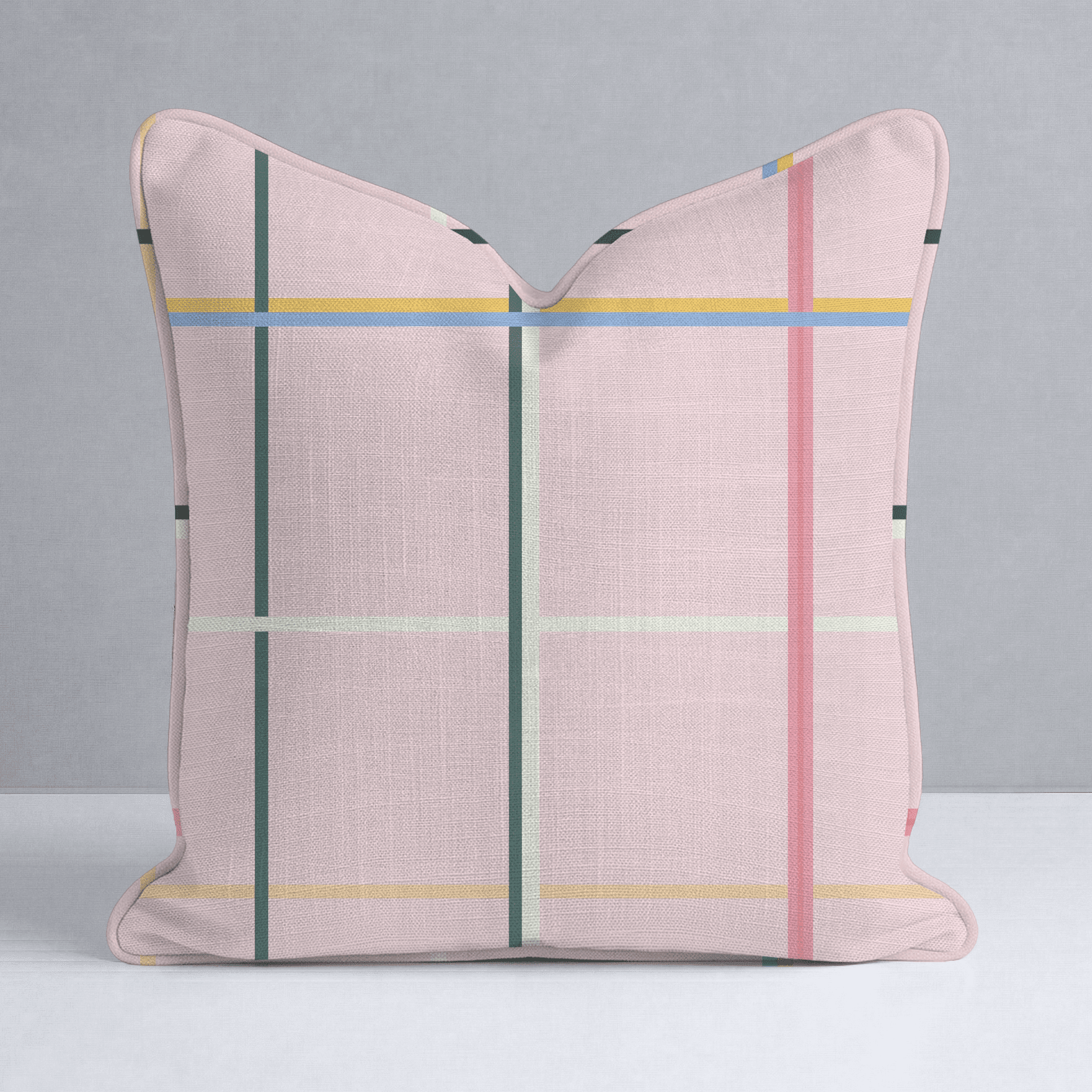 Plaid About You Throw Pillow - Benton Lane Home - Lemon Park