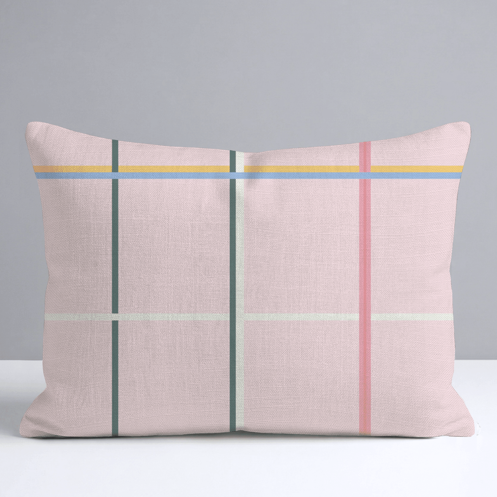 Plaid About You Throw Pillow - Benton Lane Home - Lemon Park
