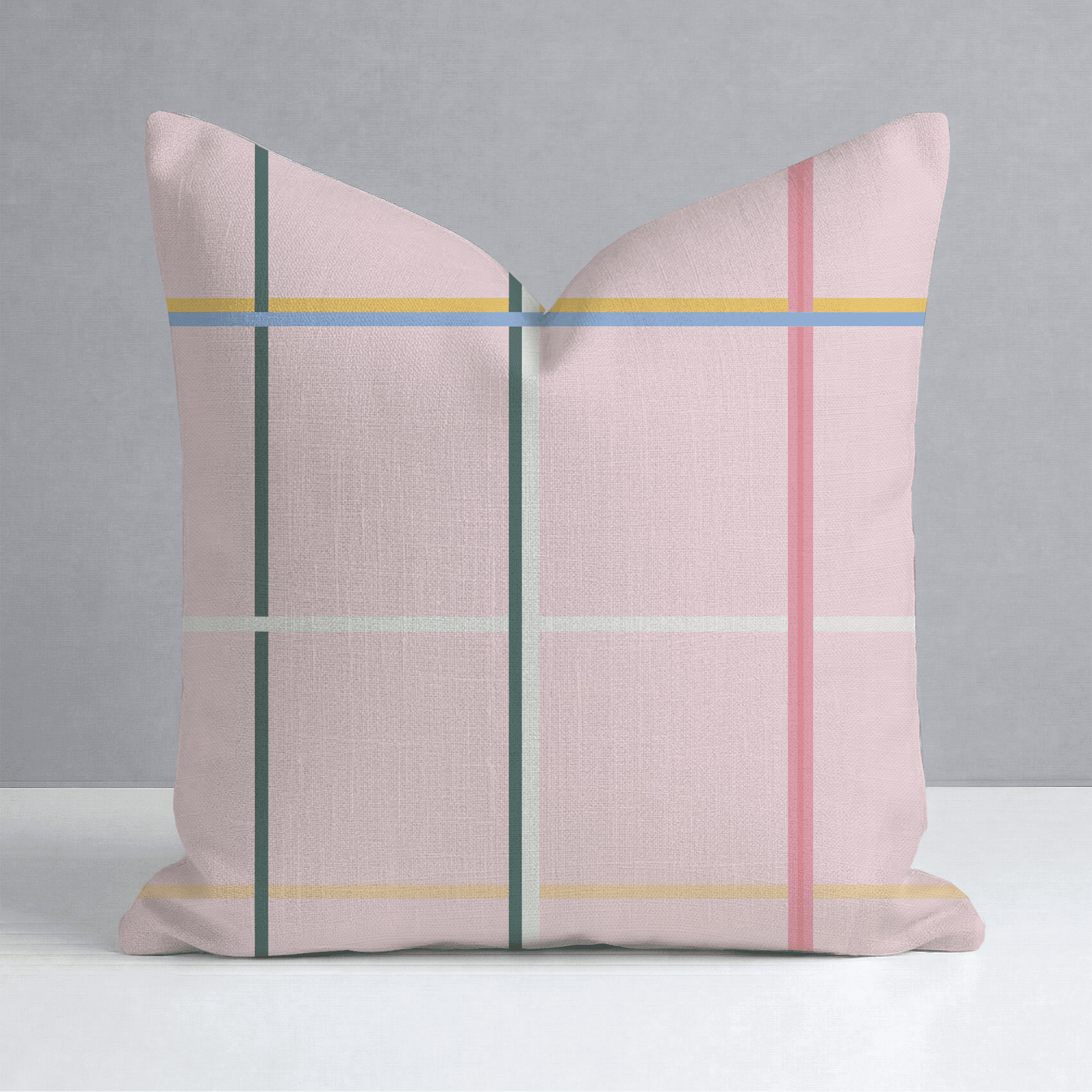 Plaid About You Throw Pillow - Benton Lane Home - Lemon Park