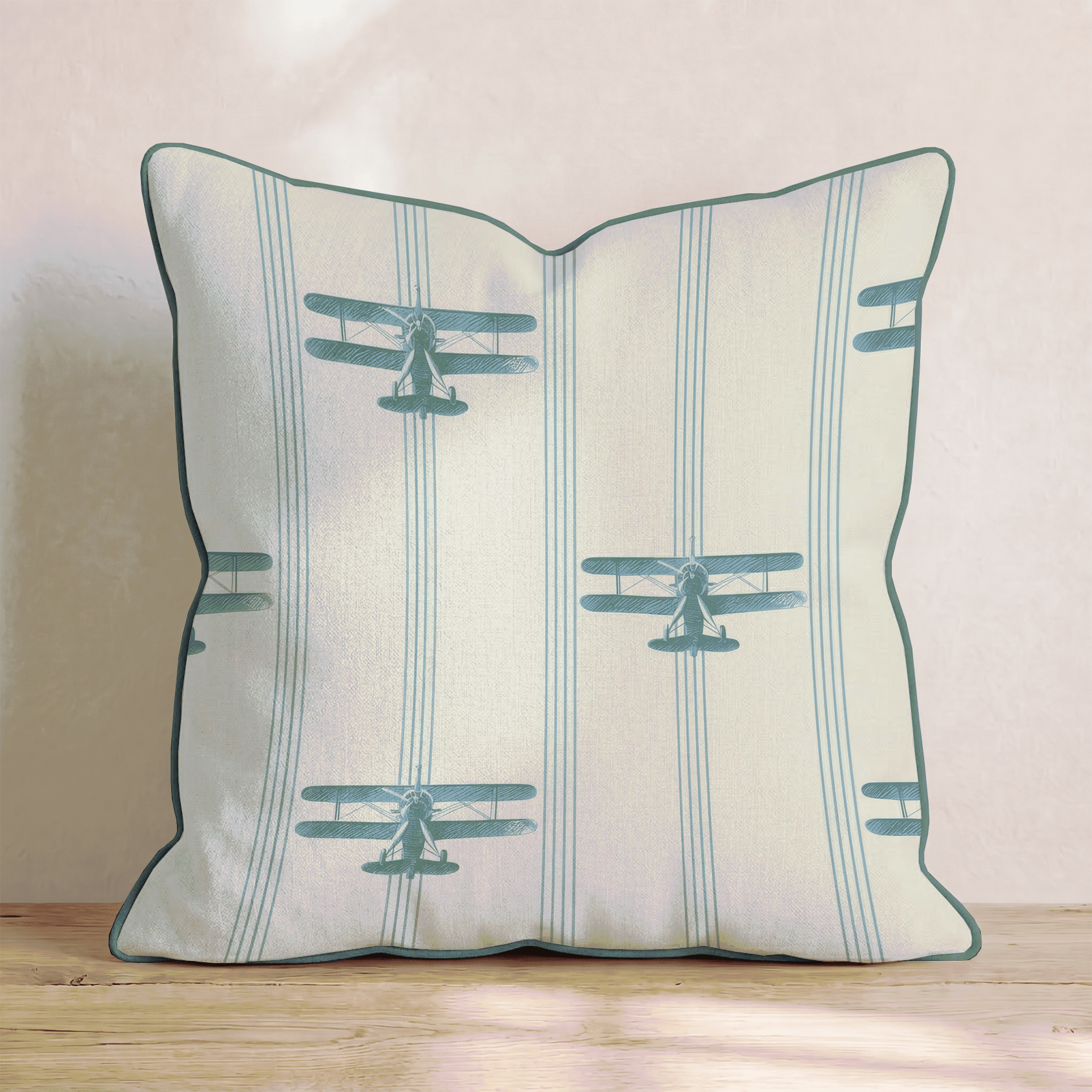 Planes & Stripes Throw Pillow - Benton Lane Home - Hillcroft Home