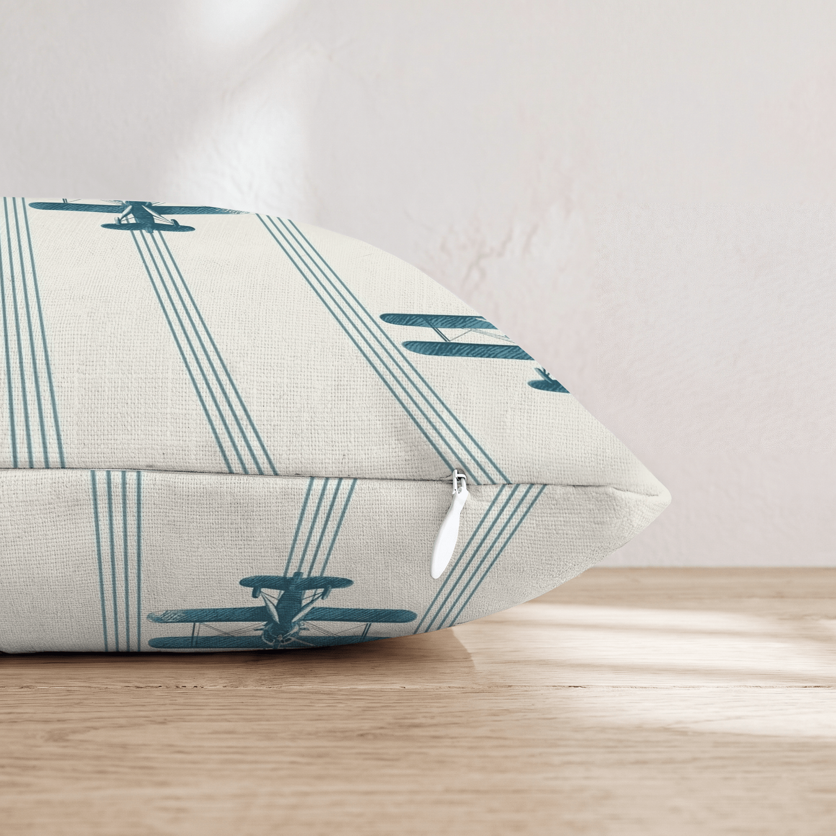 Planes & Stripes Throw Pillow - Hillcroft Home