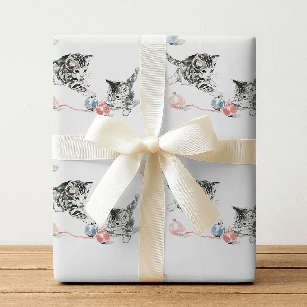 Playful Kitties - Wrapping Paper - Benton Lane Home - Lemon Park