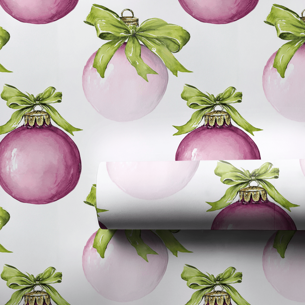 Plum Bauble - Wrapping Paper - Benton Lane Home - Lemon Park