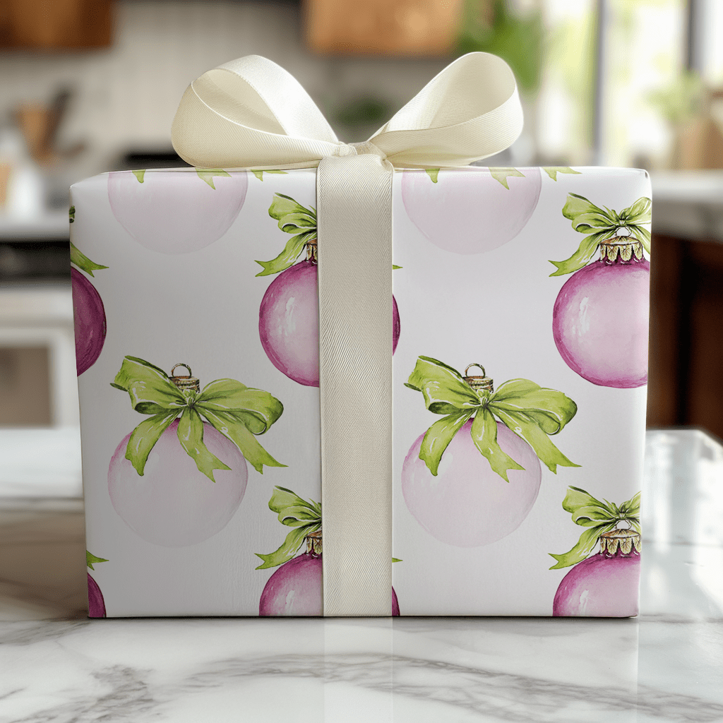 Plum Bauble - Wrapping Paper - Benton Lane Home - Lemon Park