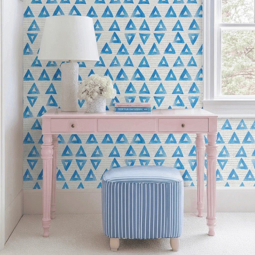 Point Taken Faux Grasscloth Wallpaper - Benton Lane Home - Lemon Park