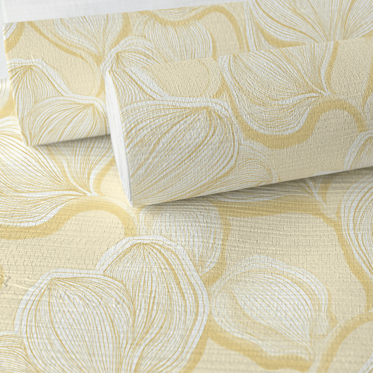 Polaroid Glow Faux Grasscloth Wallpaper - Benton Lane Home - Lemon Park
