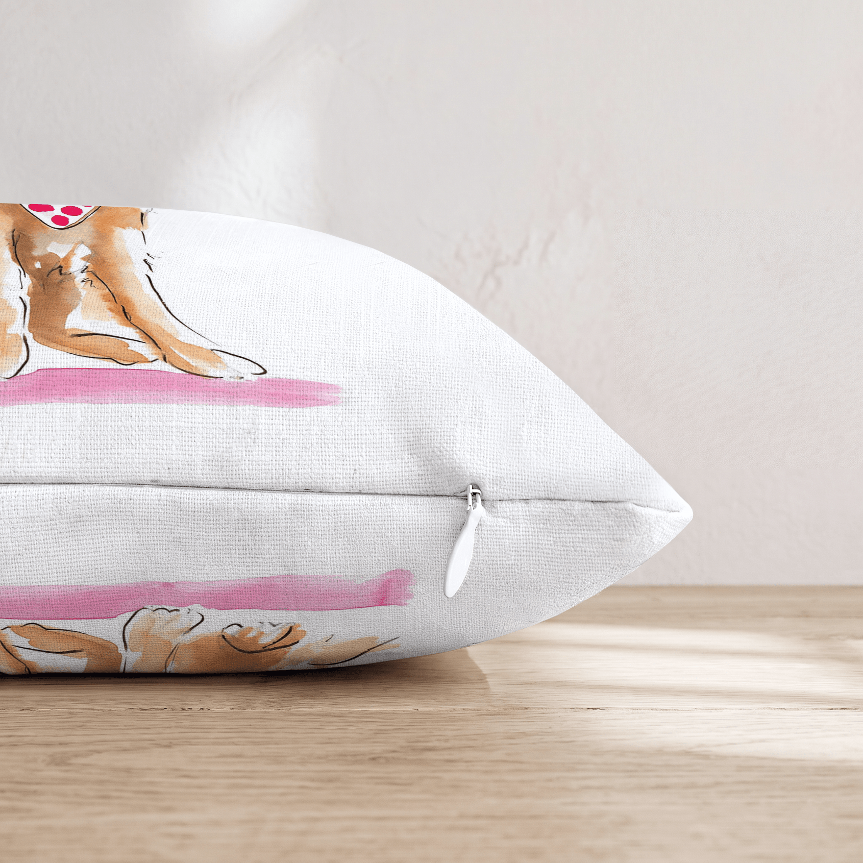 Polka Dot Bandana Golden Throw Pillow - Hillcroft Home
