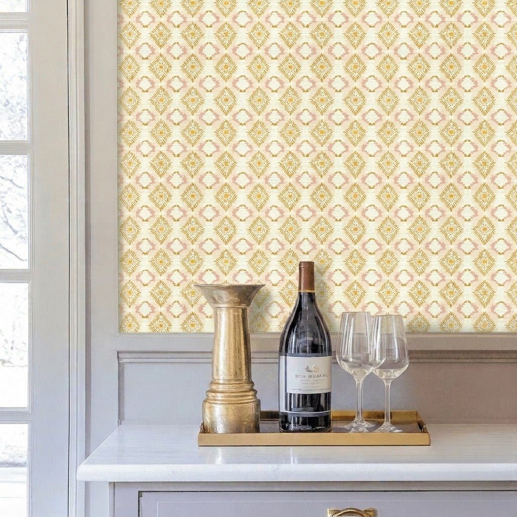 Polly Faux Grasscloth Wallpaper - Benton Lane Home - Lemon Park