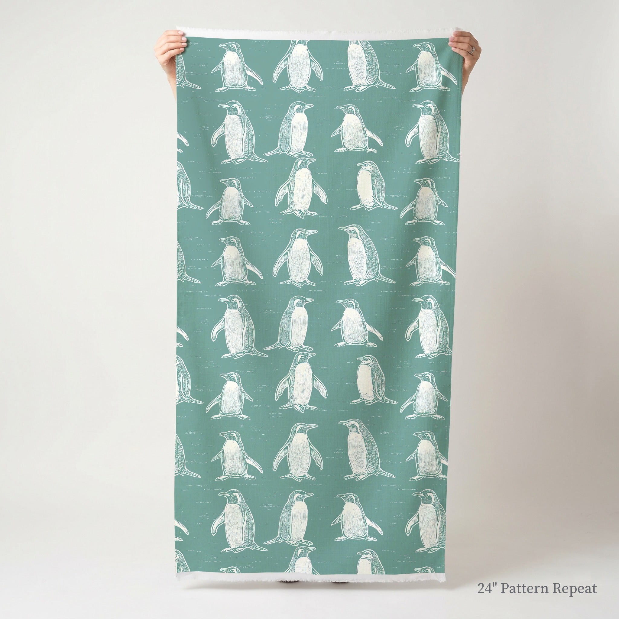 Polly Penguins - Fabric - Benton Lane Home - Lemon Park