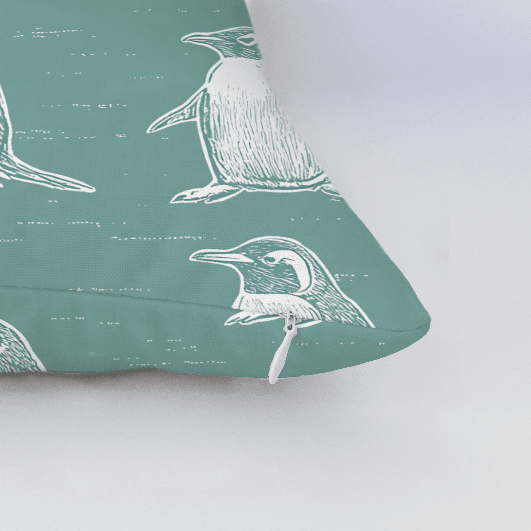 Polly Penguins Throw Pillow - Benton Lane Home - Lemon Park