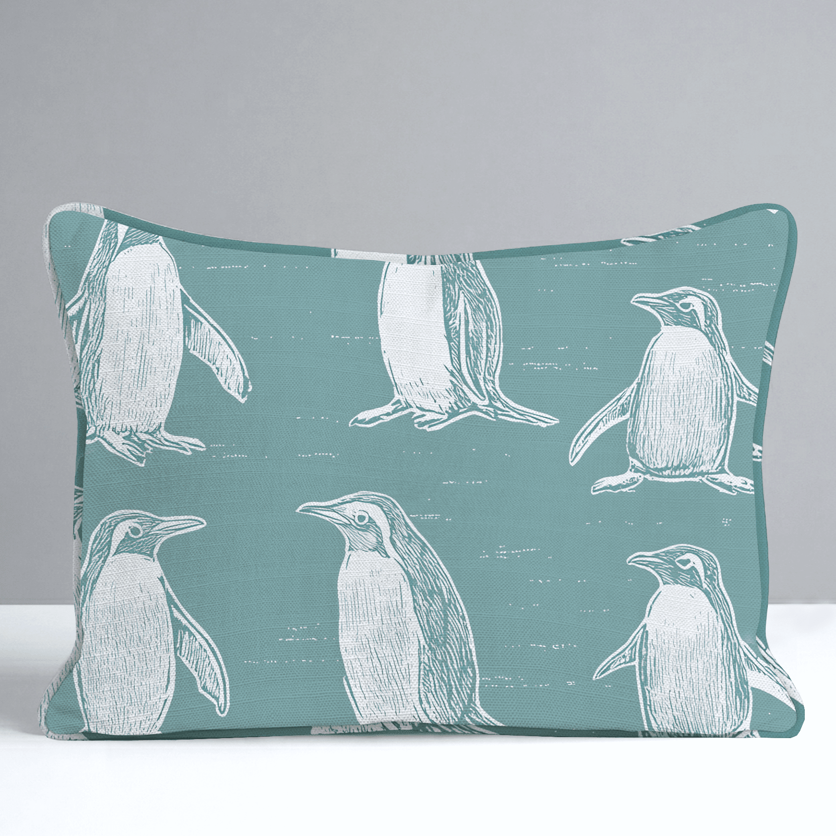 Polly Penguins Throw Pillow - Benton Lane Home - Lemon Park