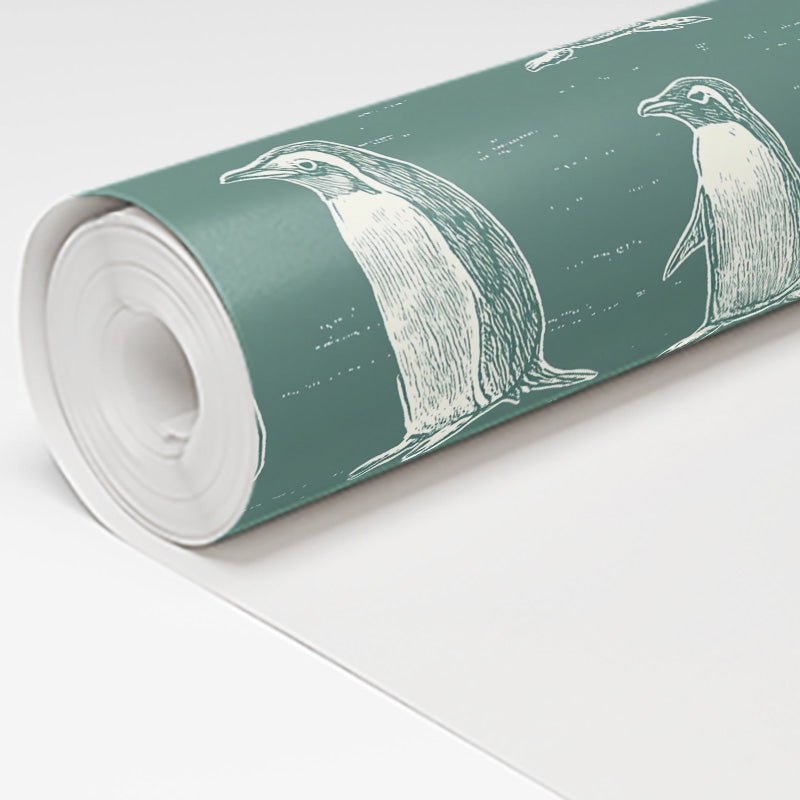 Polly Penguins Wallpaper - Benton Lane Home - Lemon Park