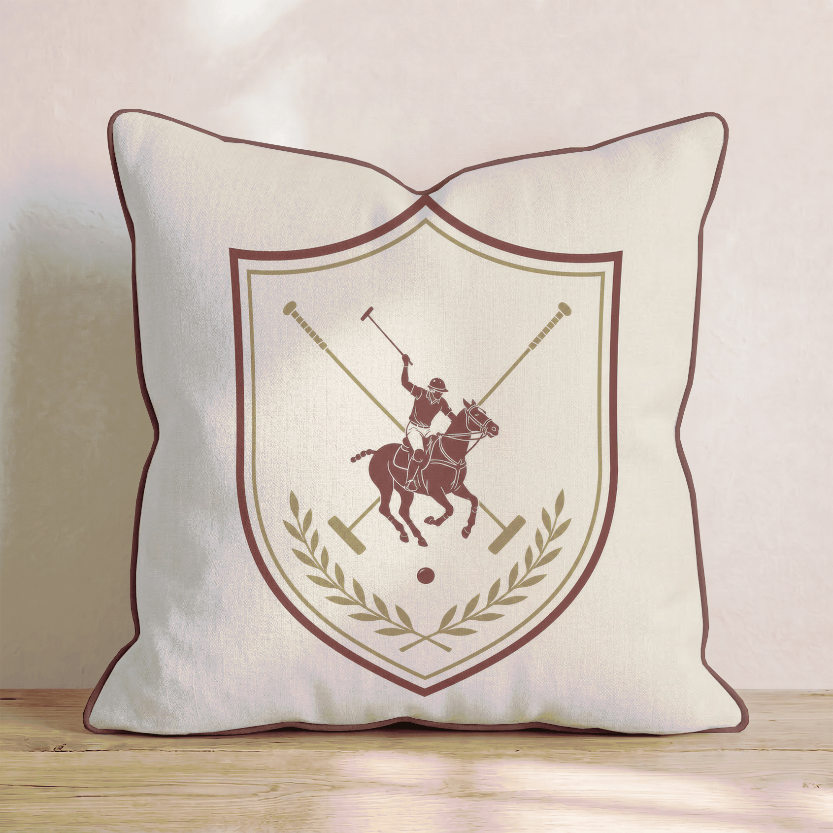 Polo Crest Throw Pillow - Benton Lane Home - Hillcroft Home