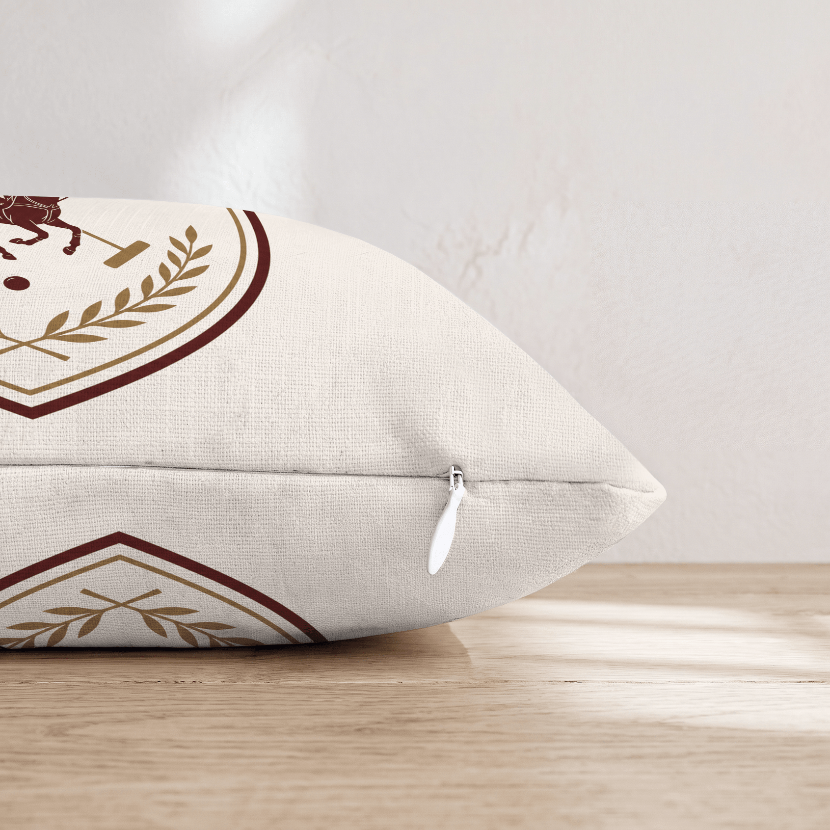 Polo Crest Throw Pillow - Hillcroft Home