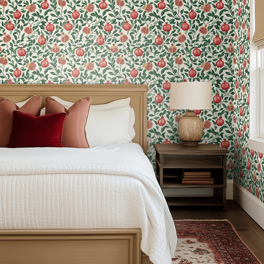 Pom & Vine Wallpaper - Benton Lane Home - Painted Paper