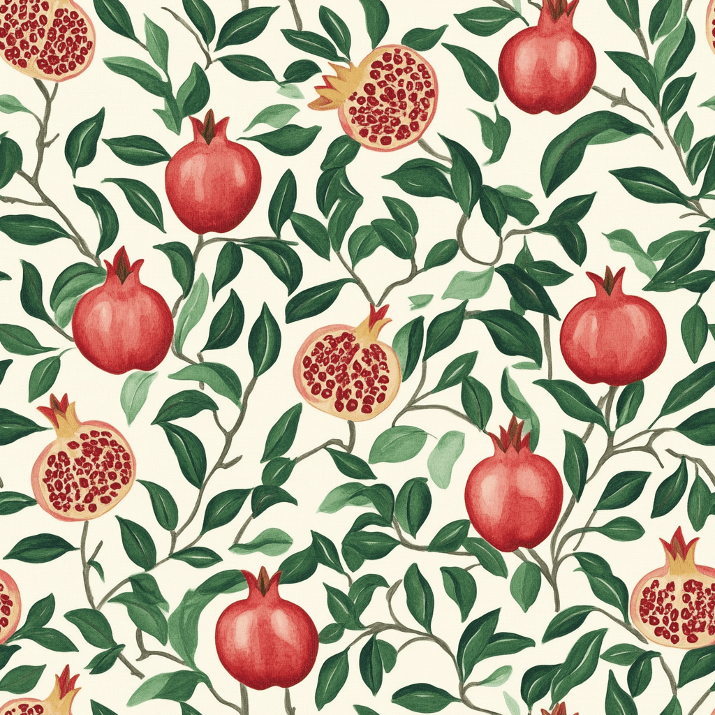 Pom & Vine Wallpaper - Benton Lane Home - Painted Paper