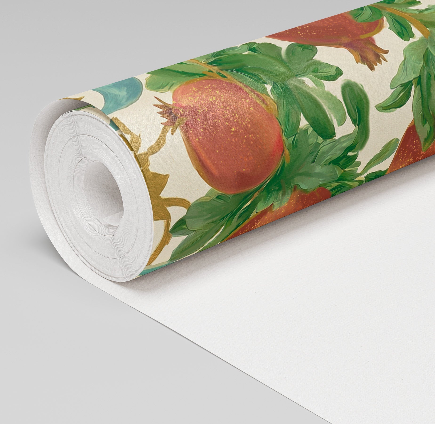 Pomegranate Postcard Wallpaper - Painted Paper