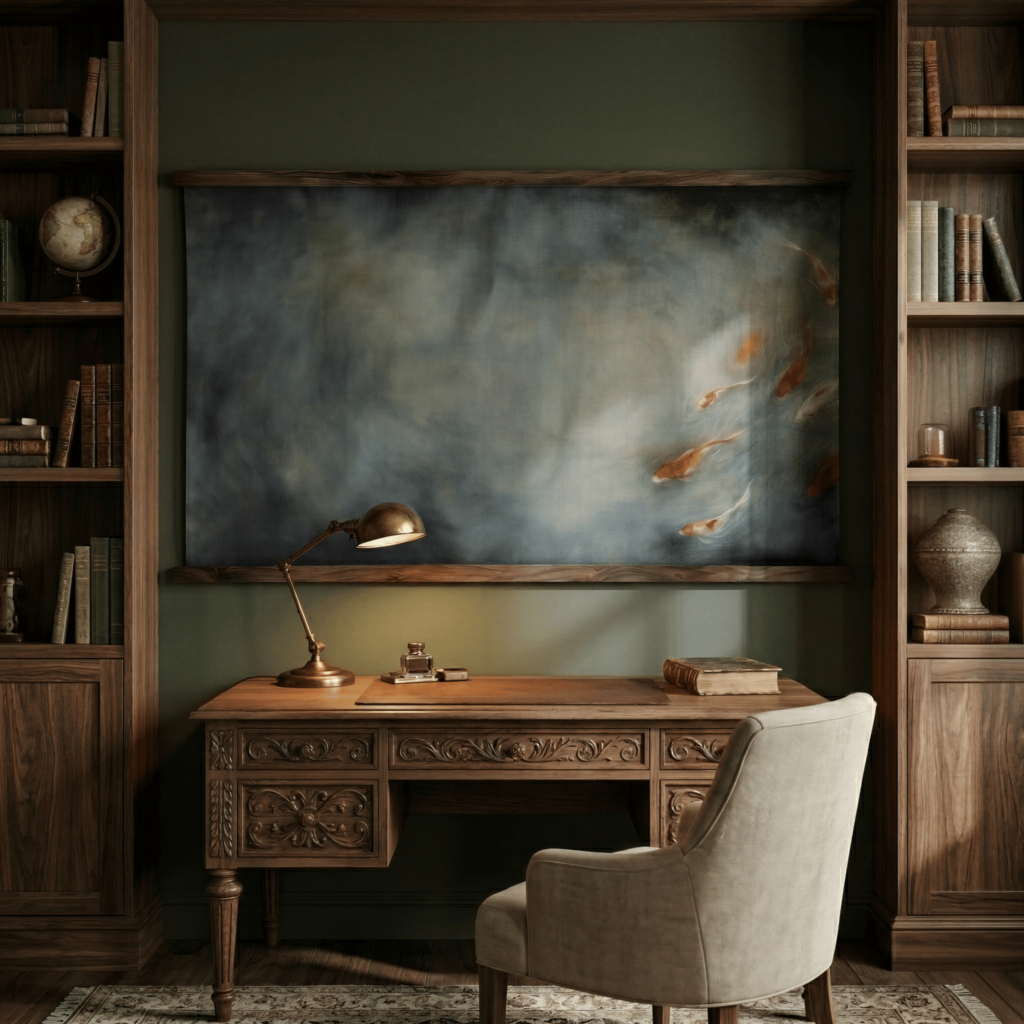 Pond Flow - Tapestry - Benton Lane Home - Painted Paper