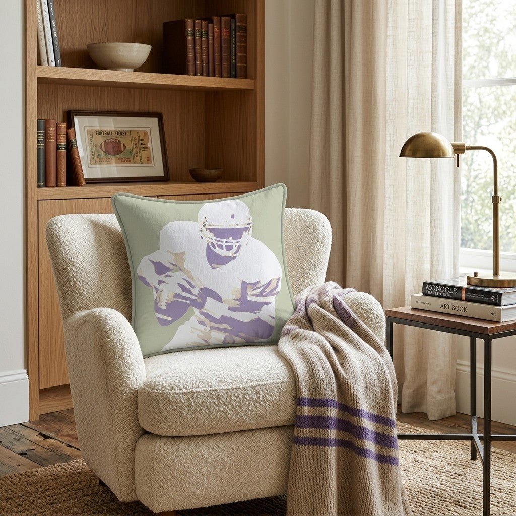 Pop Art Football Throw Pillow - Benton Lane Home - Hillcroft Home