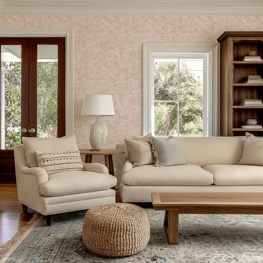 Pop of Pink Wallpaper - Benton Lane Home - Lemon Park
