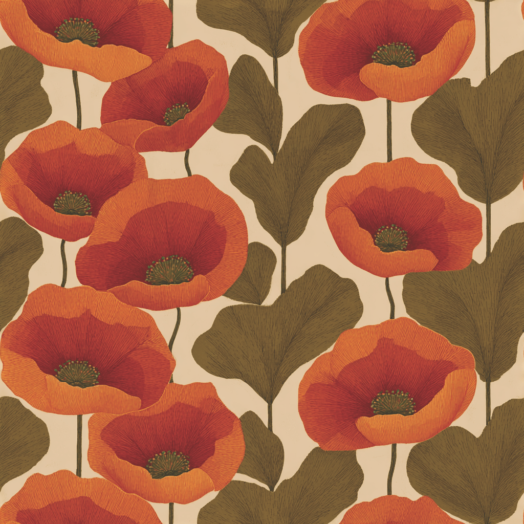 Poppy Days Wallpaper - Benton Lane Home - Benton Lane