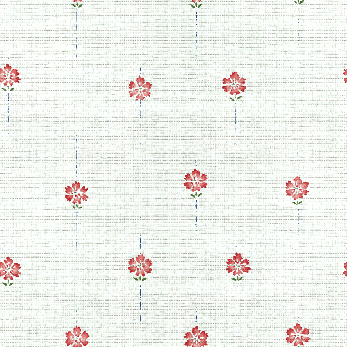 Poppy Dots Faux Grasscloth Wallpaper - Lemon Park