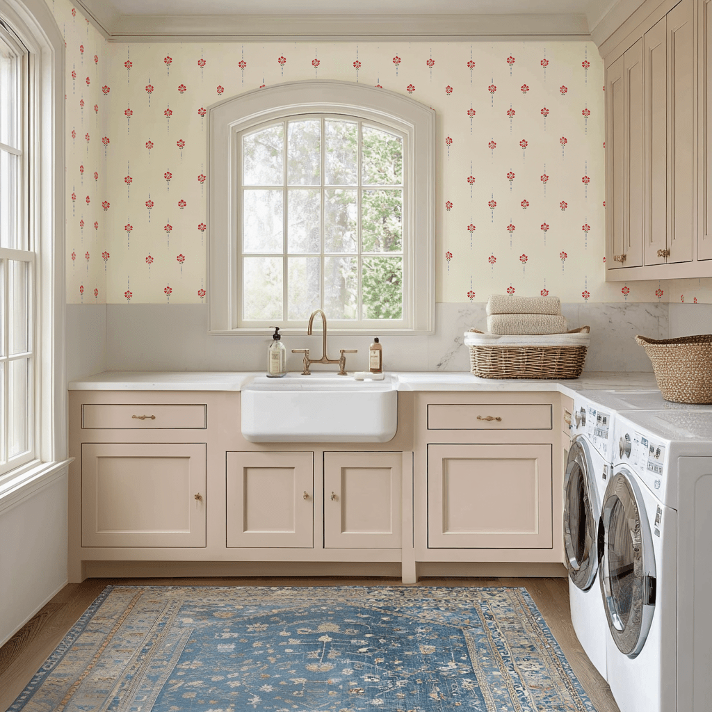 Poppy Dots Wallpaper - Benton Lane Home - Lemon Park