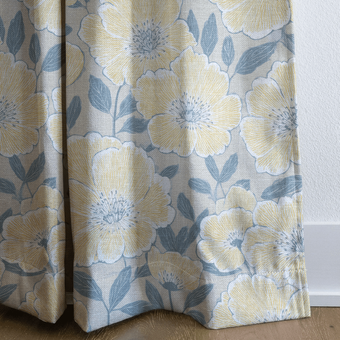 Porchlight Flowers - Drapery - Benton Lane Home - Lemon Park