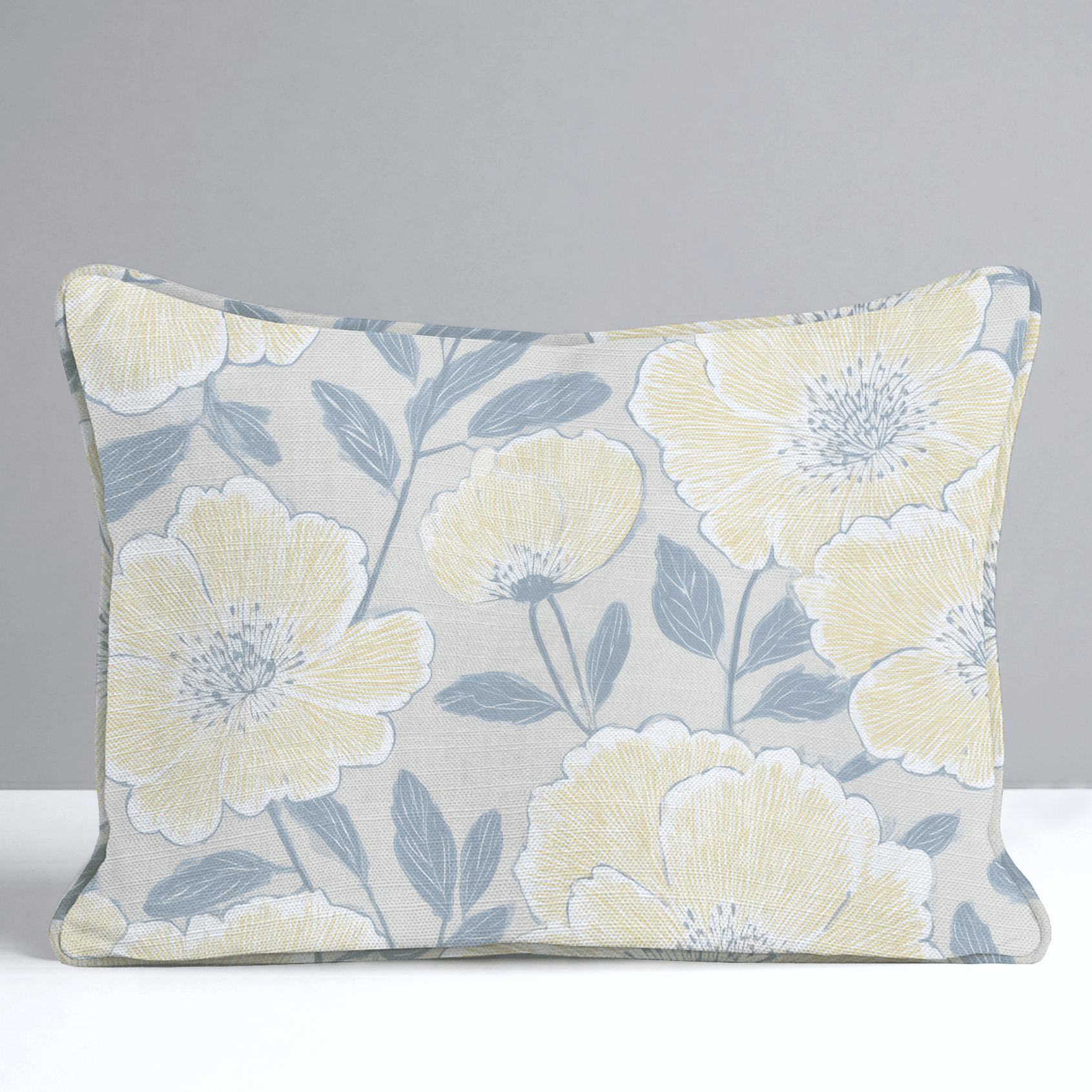 Porchlight Flowers Throw Pillow - Benton Lane Home - Lemon Park