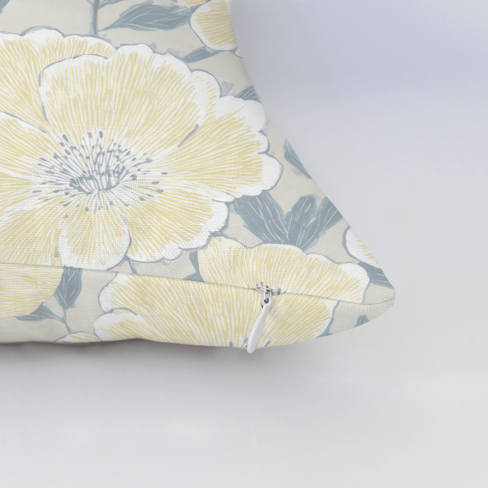 Porchlight Flowers Throw Pillow - Benton Lane Home - Lemon Park