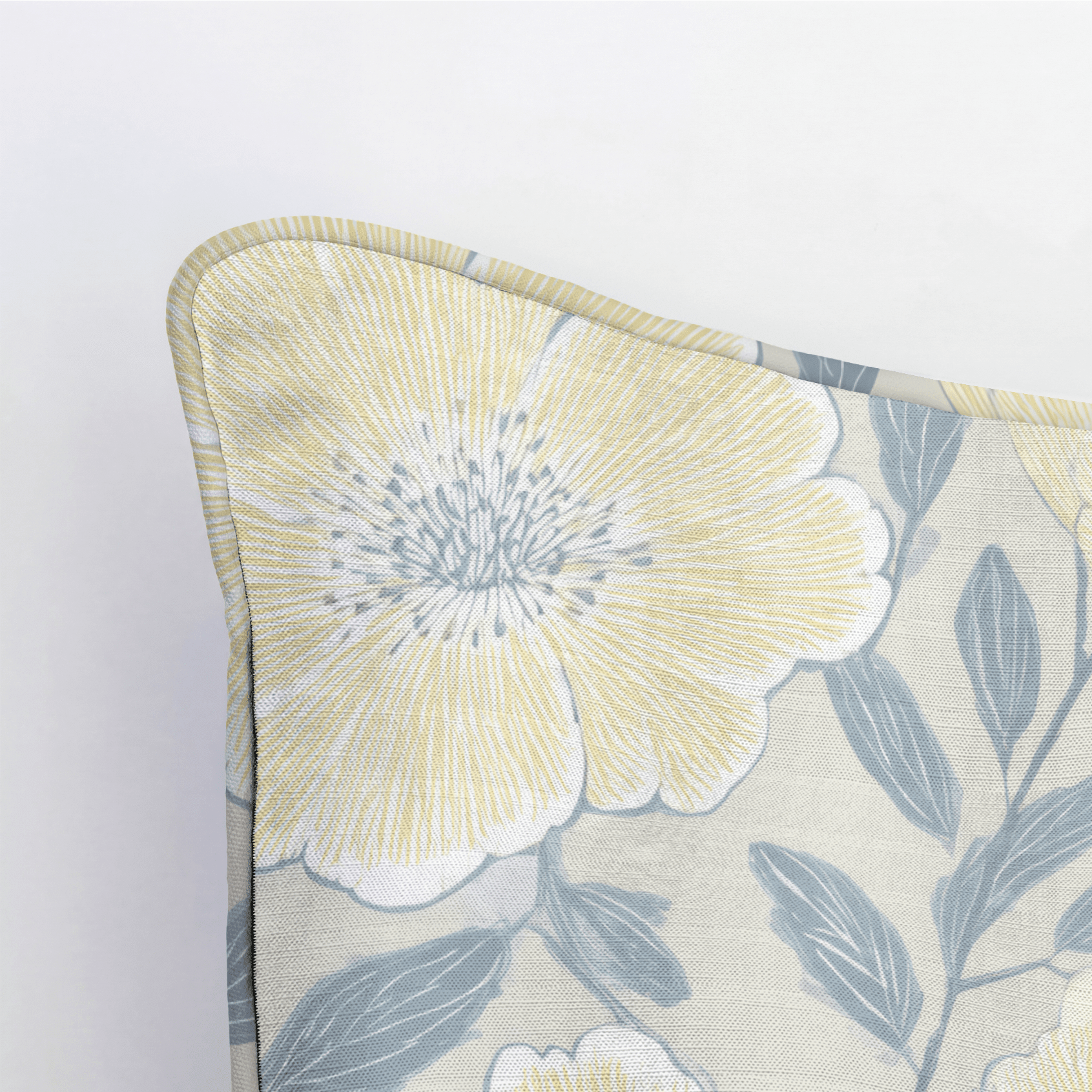 Porchlight Flowers Throw Pillow - Benton Lane Home - Lemon Park