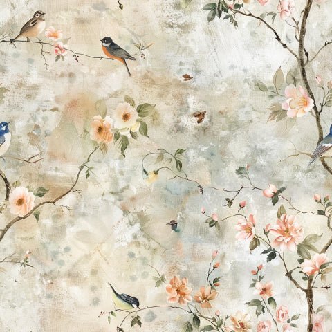 Portia Floral Wallpaper - Benton Lane Home - Painted Paper