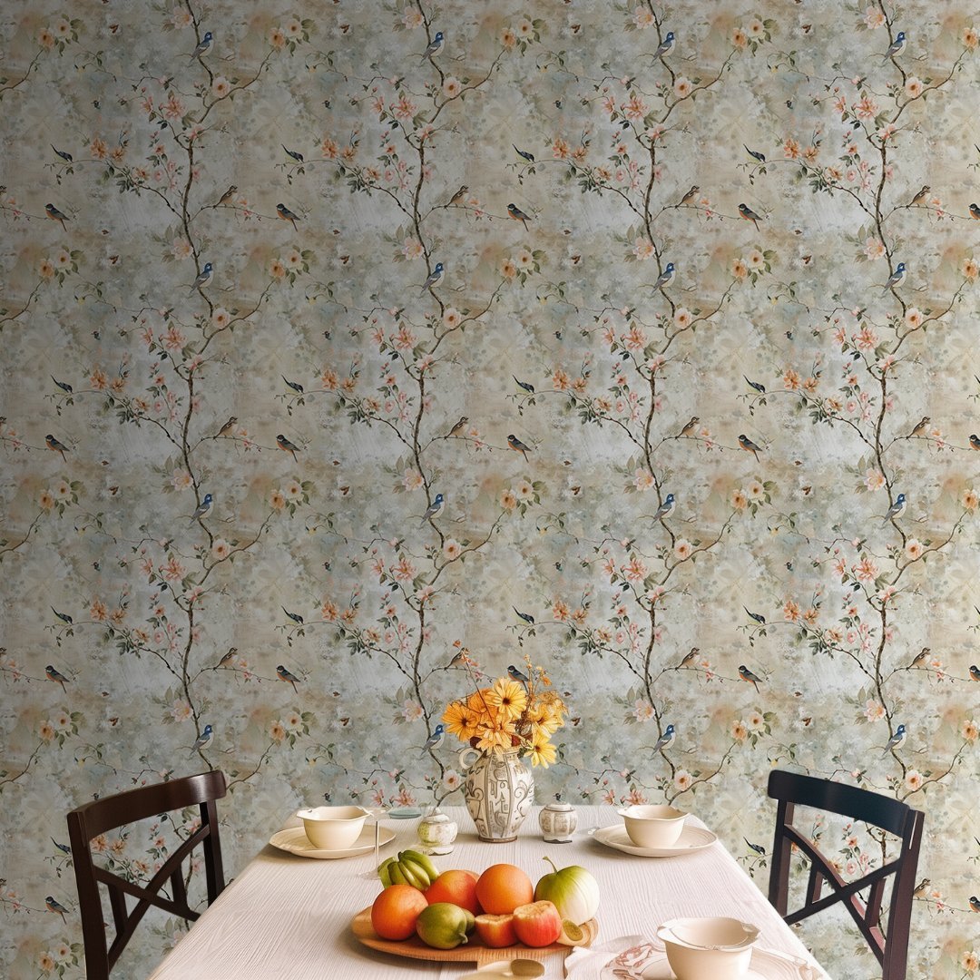Portia Floral Wallpaper - Benton Lane Home - Painted Paper