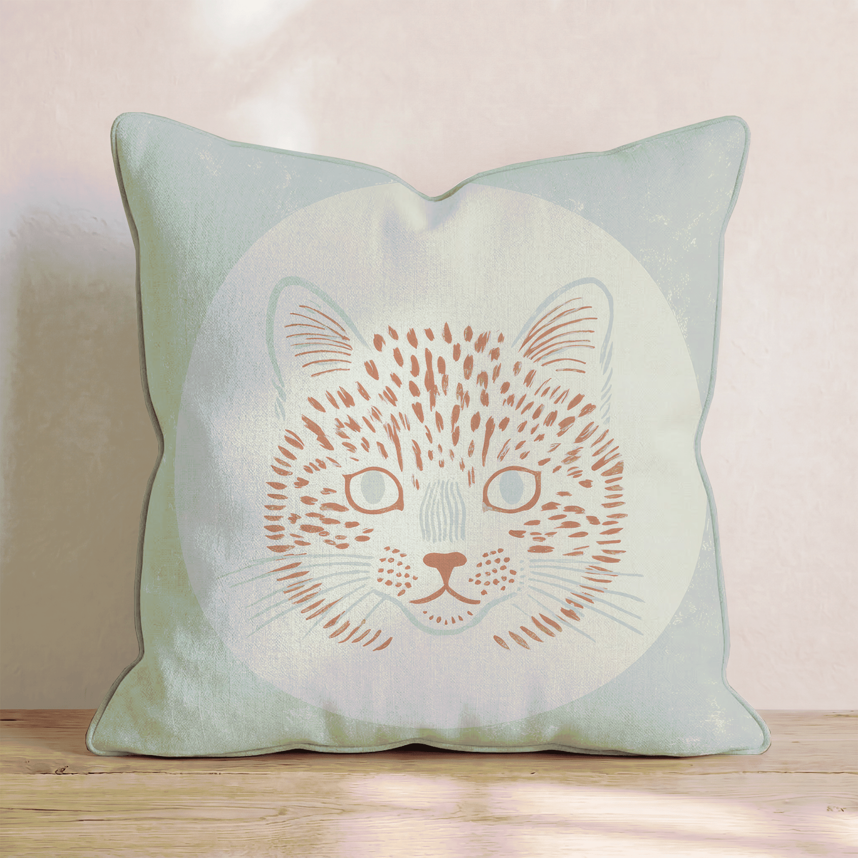Portrait of a Tabby Throw Pillow - Benton Lane Home - Hillcroft Home