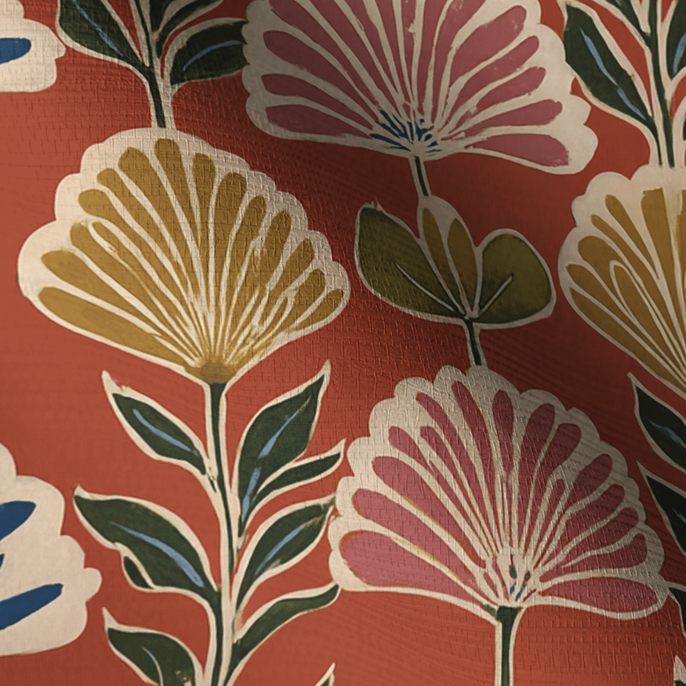 Positano Sunsets Faux Grasscloth Wallpaper - Painted Paper