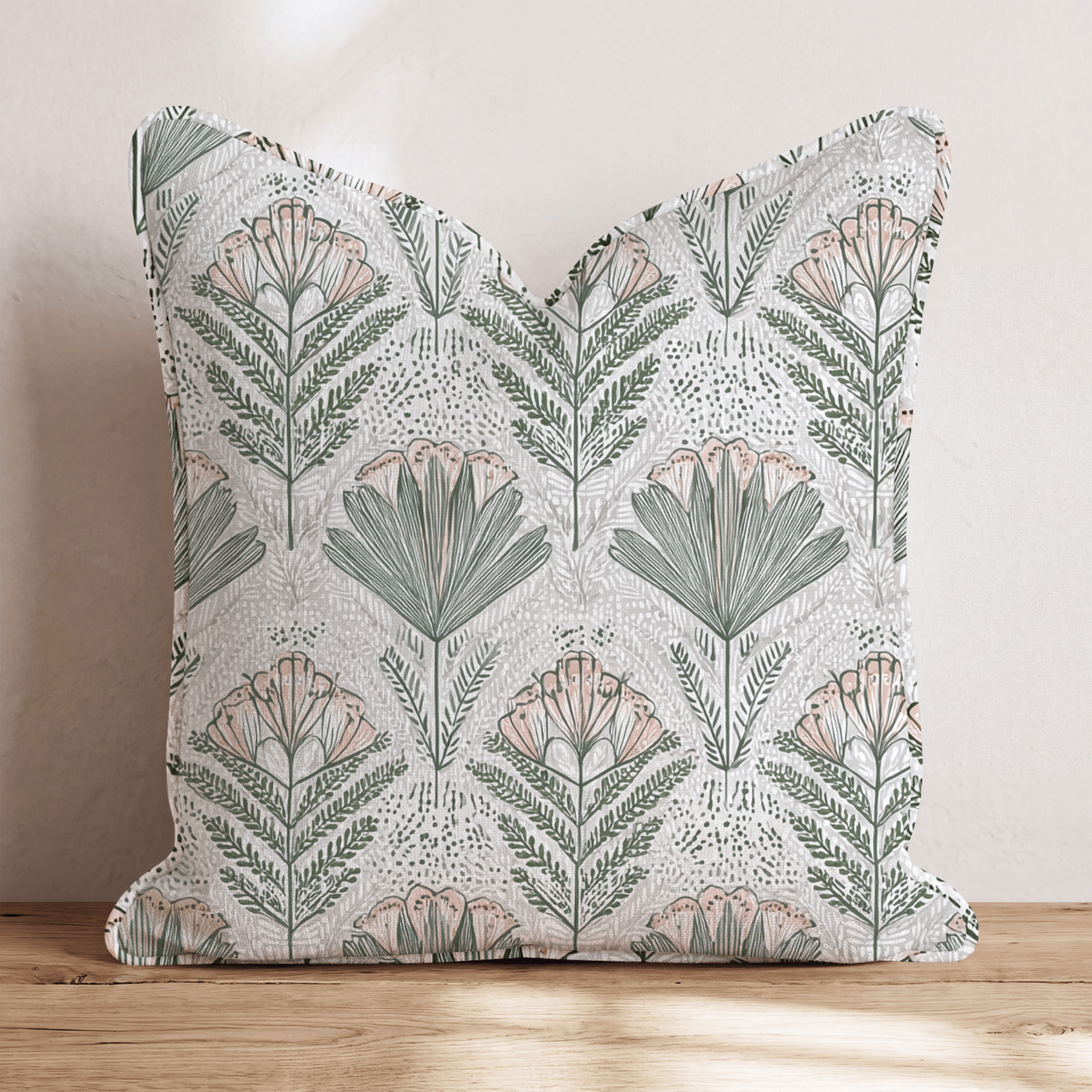 Postcard Bloom Throw Pillow - Benton Lane Home - Hillcroft Home