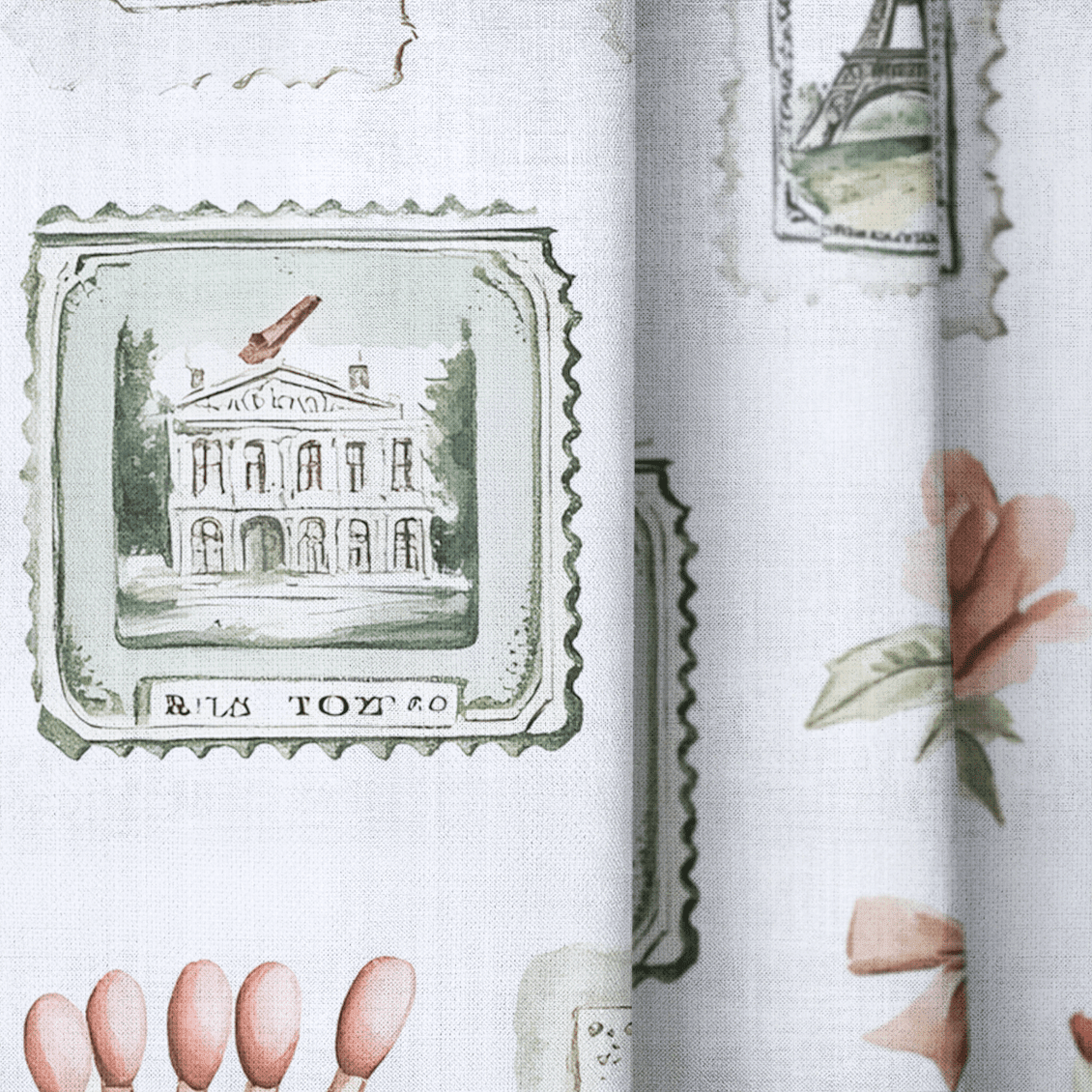 Postcards from Paris - Drapery - Benton Lane Home - Lemon Park