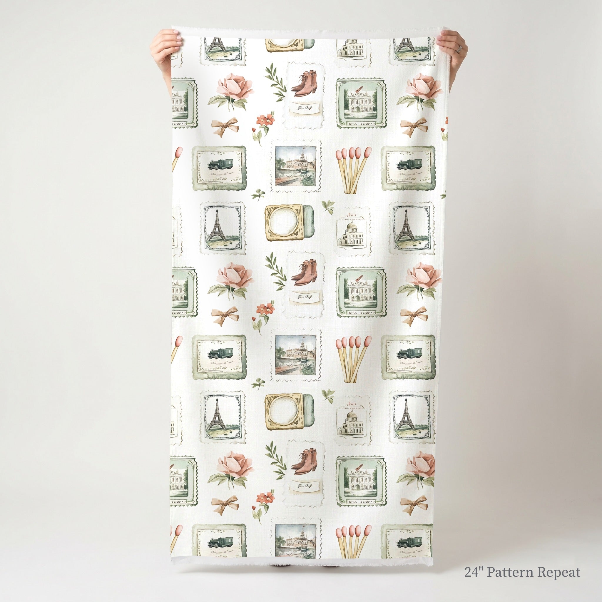 Postcards from Paris - Fabric - Lemon Park