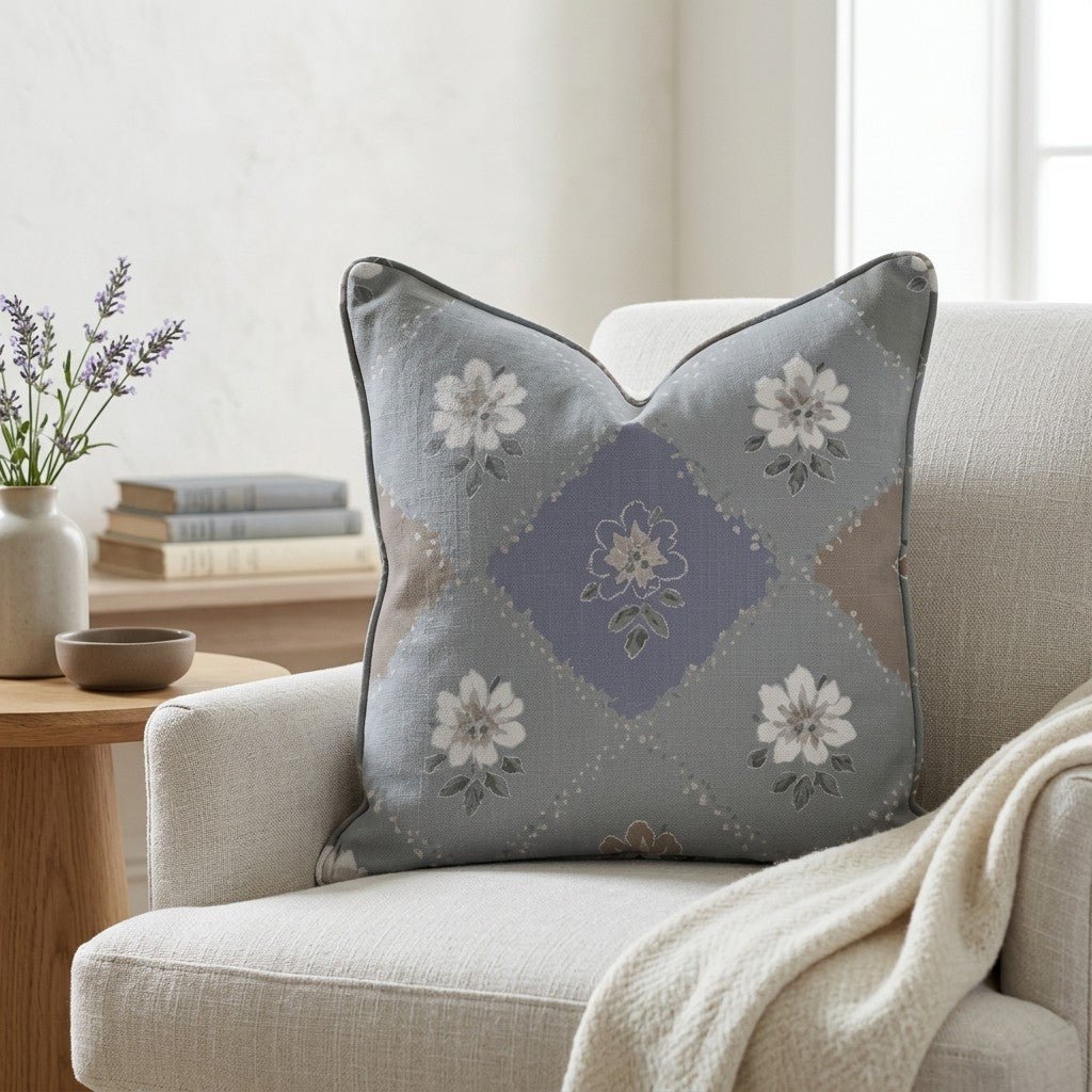 Posy Patch Throw Pillow - Benton Lane Home - Lemon Park