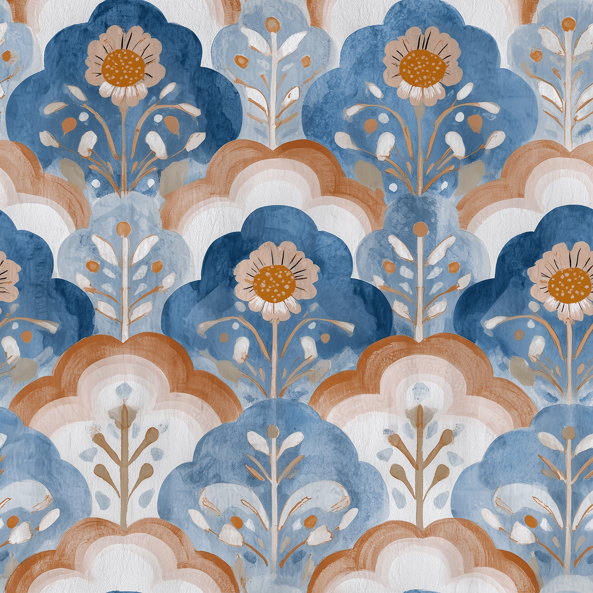 Posy Wallpaper - Benton Lane Home - Painted Paper