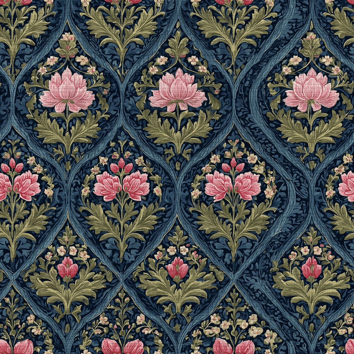 Prairie Poppy Faux Grasscloth Wallpaper - Lemon Park