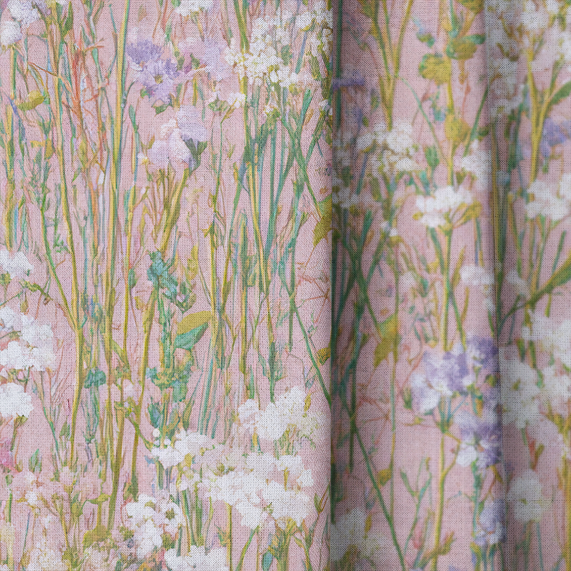 Pressed Florals - Drapery - Benton Lane Home - Lemon Park