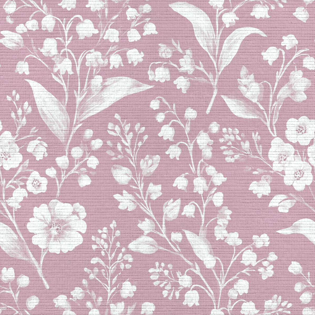 Pressed Petals Faux Grasscloth Wallpaper - Benton Lane Home - Lemon Park