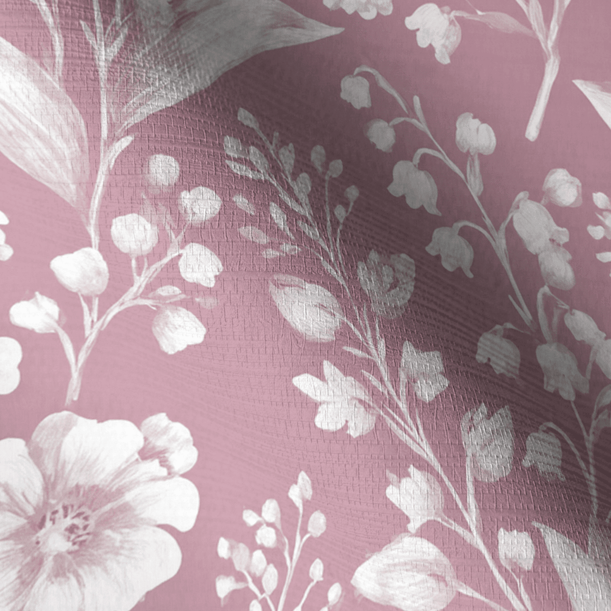 Pressed Petals Faux Grasscloth Wallpaper - Benton Lane Home - Lemon Park