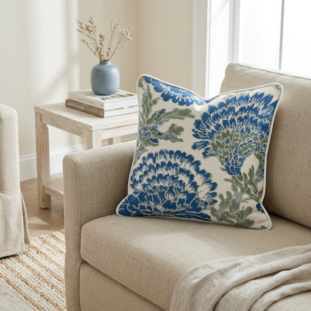 Pretty Poppy Throw Pillow - Benton Lane Home - Hillcroft Home