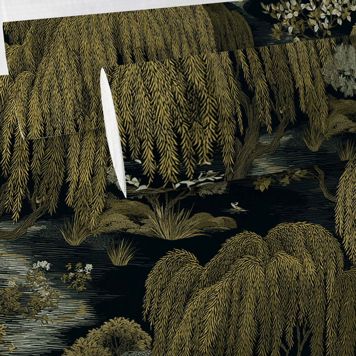 Provenance Faux Grasscloth Wallpaper - Painted Paper